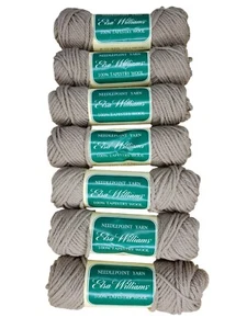Elsa Williams Needlepoint Yarn 7 Skeins Taupe Brown #463 Tapestry Wool 40 Yard - Picture 1 of 3