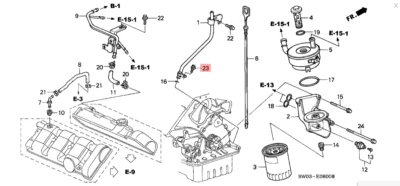 Filtro de aceite pieza de perno de motor Honda Acura genuino OEM NSX equipo de césped y jardín Foto 1 de 3