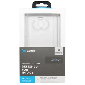 Speck Presidio Stay Series Slim Rugged Case For Motorola Moto Z4 - Clear - Picture 1 of 2