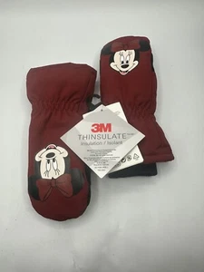 NEW H&M Kids Minnie Mouse Windproof Water-Resistant Ski Mitten Red  MULTI SIZE - Picture 1 of 3