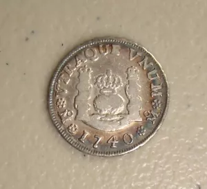 1740 Mo-MF Mexico, Assayer MF, Philip V Silver 1 Real Pillar VF - 3.21 grams - Picture 1 of 3