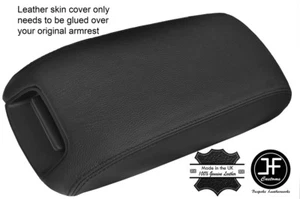 CUBIERTA TAPA REPOSABRAZOS CUERO REAL COSTURA NEGRA SE ADAPTA A DODGE JOURNEY 2011-2017 - Imagen 1 de 3
