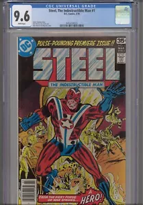 Steel. The Indestructible Man #1 CGC 9.6 1978 DC Comics Al Milgrom Cover - Picture 1 of 2