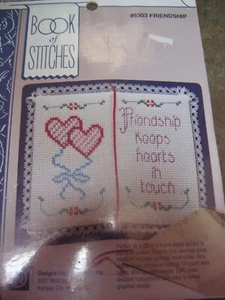 FRIENDSHIP BOOK OF STITCHES Counted Cross Stitch Kit 5 X 6" #6303 NIP - Picture 1 of 1