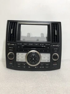 06 07 08 Infiniti FX35 FX45 RADIO NAVIGATION Climate Control Panel BEZEL BLACK✔️ - Picture 1 of 10