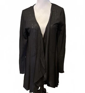 Maglione cardigan donna Neiman Marcus nero lunghezza ginocchio - Taglia XL autunno  - Foto 1 di 7