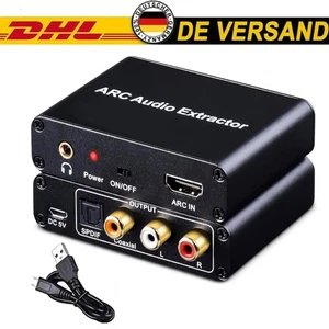 HDMI ARC Audio Extractor Konverter Adapter für optische Faser Koaxia TV Soundbar - Bild 1 von 10