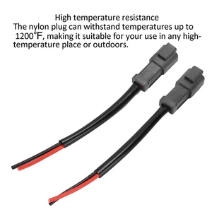 Ι Pair DT Male Socket Harness Retrofit Connectors Wiring For Headlight Fog Lamp - Picture 1 of 12