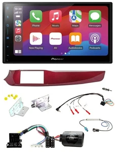 Pioneer DAB USB Lenkrad Bluetooth 2DIN Autoradio für Alfa Giulietta rot 940 2010 - Bild 1 von 12
