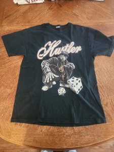 T-shirt vintage HUSTLER HIP HOP DADI GAME FREEZE L rap gangster - Foto 1 di 8