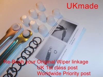 ZAFIRA B 05-on Workshop Pk8 Wiper Linkage Plastic Bushes fitto original Links - Image 1 of 4