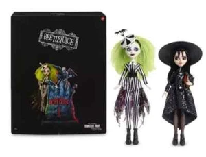 BEETLEJUICE & LYDIA DEETZ Monster High SKULLECTOR Dolls 2-Pack NEW IN BOX 2021 - Picture 1 of 8
