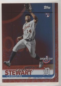 2019 Topps Opening Day Red Foil Christin Stewart #68 Rookie RC