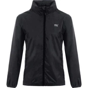Mac In A Sac Classic Packable Waterproof Unisex Jacket Large Jet Black JL - Picture 1 of 6