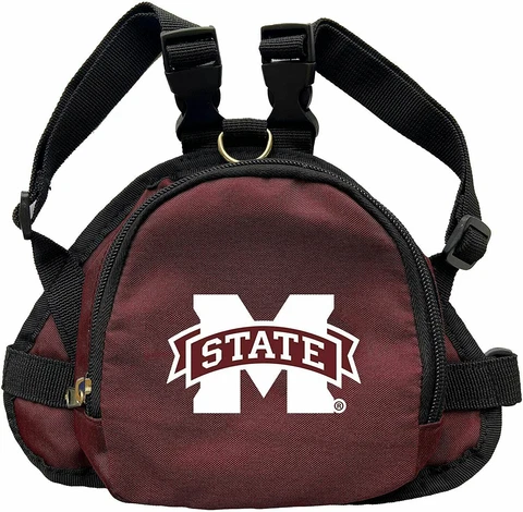 NEW MISSISSIPPI STATE BULLDOGS DOG CAT MINI BACKPACK HARNESS w/LEASH CHOOSE SIZE Cover