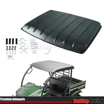 Black Plastic Hard Top Roof For 2005-2022 Kawasaki Mule 600 / 610 SX 4X4 Foto 1 de 4