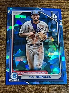 EMIL MORALES 2024 Bowman Draft Sapphire #BDC-113 Dodgers Prospect - Picture 1 of 2