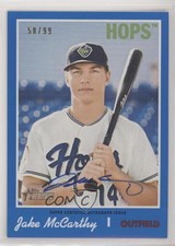 2019 Topps Heritage Minor League Edition Real One Blue /99 Jake McCarthy Auto