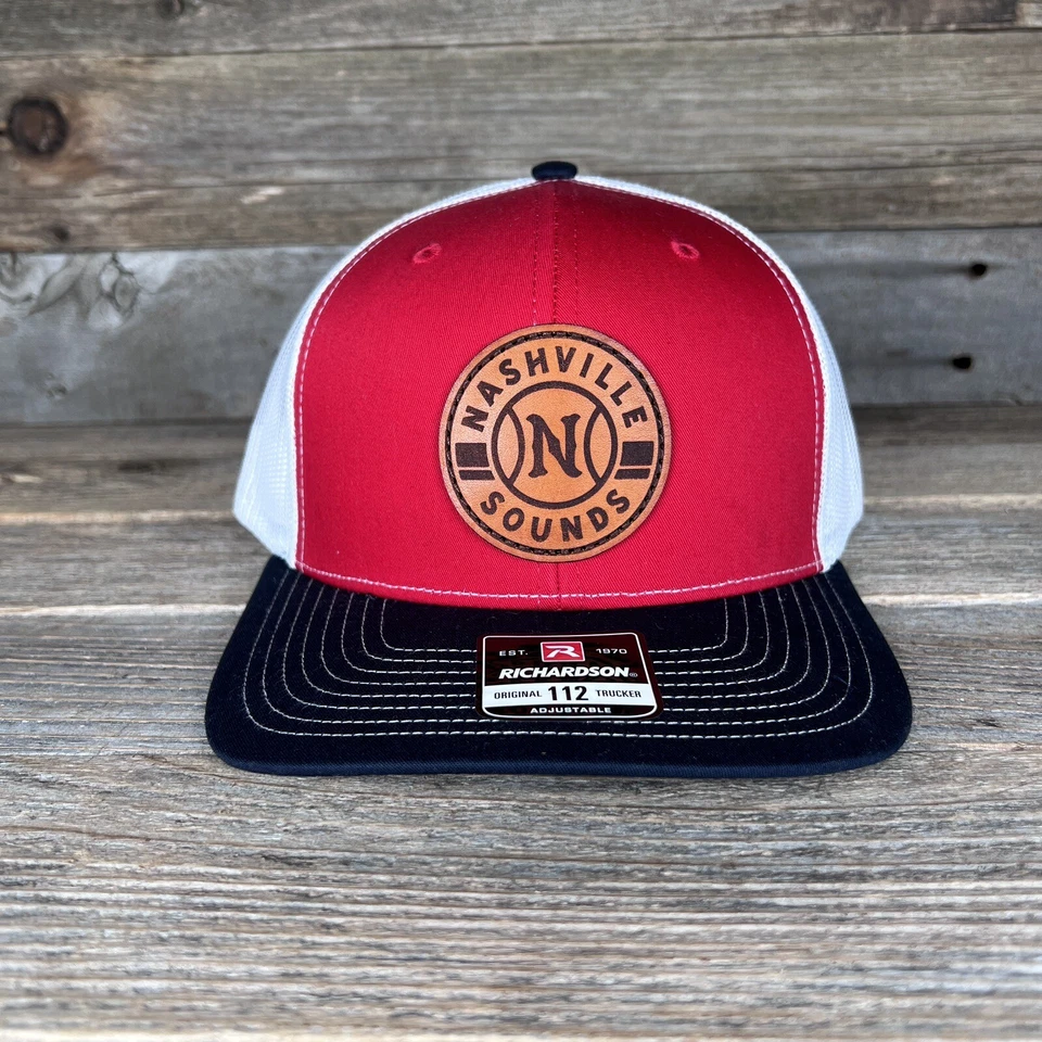 Nashville Sounds béisbol Richardson parche de cuero sombrero de camionero Foto 1 de 2