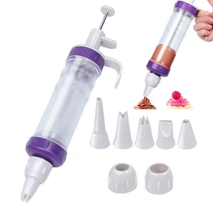 Cake Decorating Set Pastry Icing Decoration Kit Piping Nozzle + Syringe - Picture 1 of 12