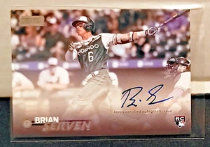 Brian Serven - Stadium Club 2023 (novato/automático) - #SCBA-BS - Rockies - Imagen 1 de 2