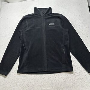 Columbia Men's Medium Full Zip Fleece Sweatshirt Black High Neck Jacket
