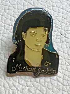 INSIGNIA PIN BAD THRILLER VINTAGE AÑOS 80 DE MICHAEL JACKSON - Imagen 1 de 3