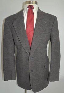 CHERESKIN GRAY CHECK CAMEL HAIR BLEND 2 BUTTON SPORT COAT SIZE 42L - Picture 1 of 6