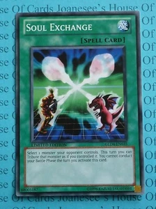 Tarjeta Soul Exchange GLD4-EN035 Yu-Gi-Oh Edición Limitada Nueva - Imagen 1 de 3