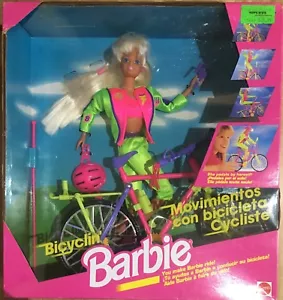 Barbie Mattel Bicyclin -In Bicicletta Vintage 94' - Foto 1 di 2