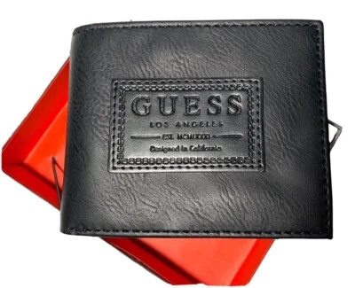 GUESS Los Angeles Men's Wallet with Valet and RFID Protection Bifold Black - Image 1 of 4