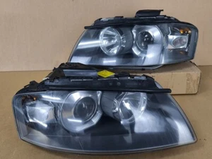2006 2007 2008 Audi A3 Quattro 1 Pairs Xenon HID Headlights Head Lamps Lights - Picture 1 of 24