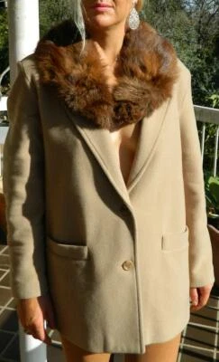 VINTAGE Couture 1930s-40s Original Nostalgia Retro Glam High Society Fur Collar - Image 1 of 4