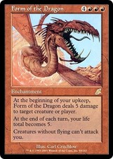 FORM OF THE DRAGON ~mtg NM Scourge Rare x1
