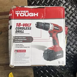 New Hyper Tough AQ75005G 18V NI-CD Cordless Drill W/Battery (K2) - Picture 1 of 2