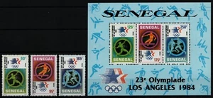 Senegal 1984 - Mi-Nr. 817-819 & Block 46 ** - MNH - Olympia Los Angeles - Picture 1 of 1