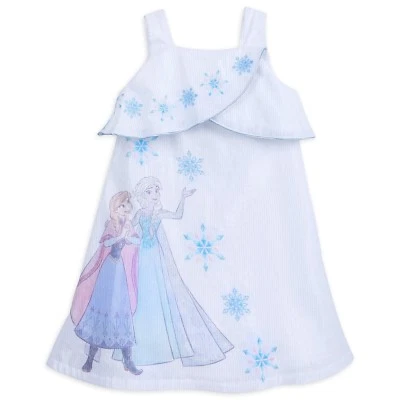 Disney Store Frozen Hombro Frío Niña Fiesta Sol Vestido Disfraz Elsa Anna  Foto 1 de 3