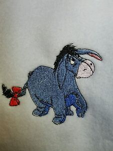 Personalized Embroidery Fleece Baby Blanket With Eeyore