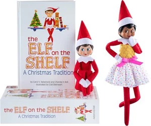 Elf on the Shelf - Blue Eyed Girl Scout Elf & Claus Couture Collection - Picture 1 of 7