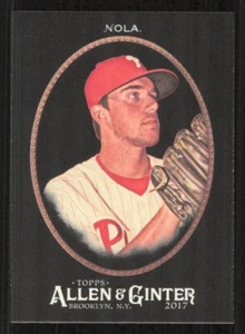 2017 Topps Allen & Ginter X AARON NOLA Black card PHILADELPHIA PHILLIES #206 - Picture 1 of 2