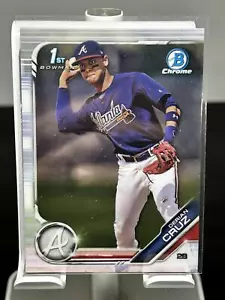 2019 Bowman Chrome Prospects - #BCP-11 - Derian Cruz - Atlanta Braves - Picture 1 of 2