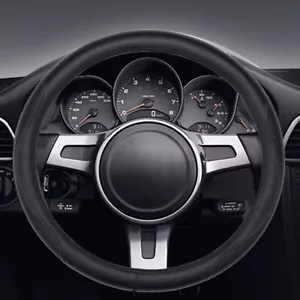 Lenkradbezug Lenkrad Schoner echtes Leder 37-38 cm Durchmesser für Audi A3 8P - Bild 1 von 19