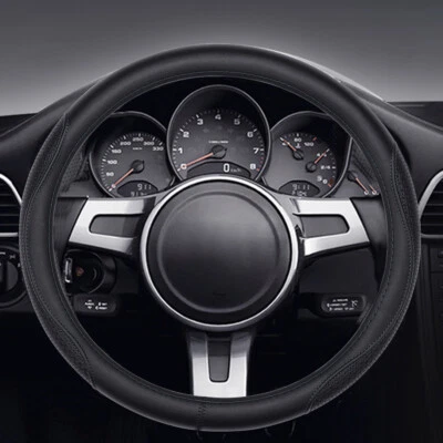 Lenkradbezug Lenkrad Schoner echtes Leder 37-38 cm Durchmesser für VW Passat - Bild 1 von 4