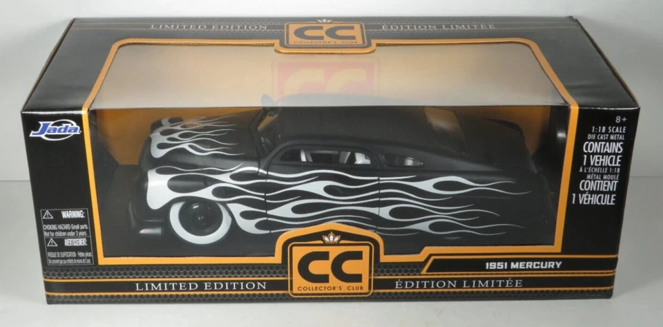 Jada Dub City CC 51 Mercury 1/18 plano negro con llamas SUPER RARO Y MUY BUEN ESTADO Foto 1 de 3