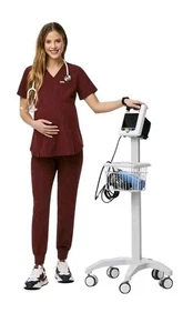 Figs Technical Collection Burgundy Zamora Umstands-Jogginghose Damen Neu - Bild 1 von 10