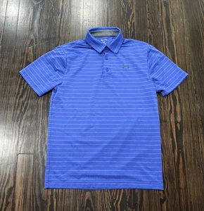 Under Armour The Playoff Polo Shirt Men’s Small Blue Gray Polyester - Picture 1 of 4