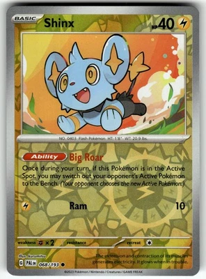 Shinx - 068/193 SV02: Paldea Evolved NM Pokemon Card TCG - Image 1 of 2