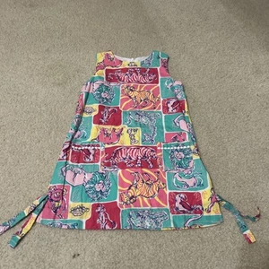 Lilly Pulitzer Animal theme Zoo print Classic Shift size 6 EUC sleeveless - Picture 1 of 9