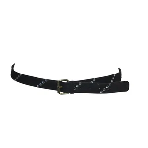 Sonia Rykiel Paris Vintage Black Suede Leather Belt Size 1 Crystal Embellished - Bild 1 von 8