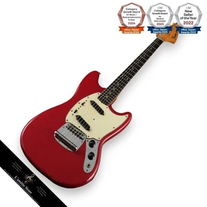 Guitarra Eléctrica Fender Mustang 1964 Rojo Cuerpo Sólido Usada Rara - Imagen 1 de 6